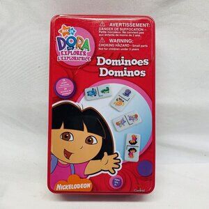 DORA THE EXPLORER 28 DOMINOES NICK JR KIDS CHILDREN'S CARDINAL 2005 COLLECTIBLE